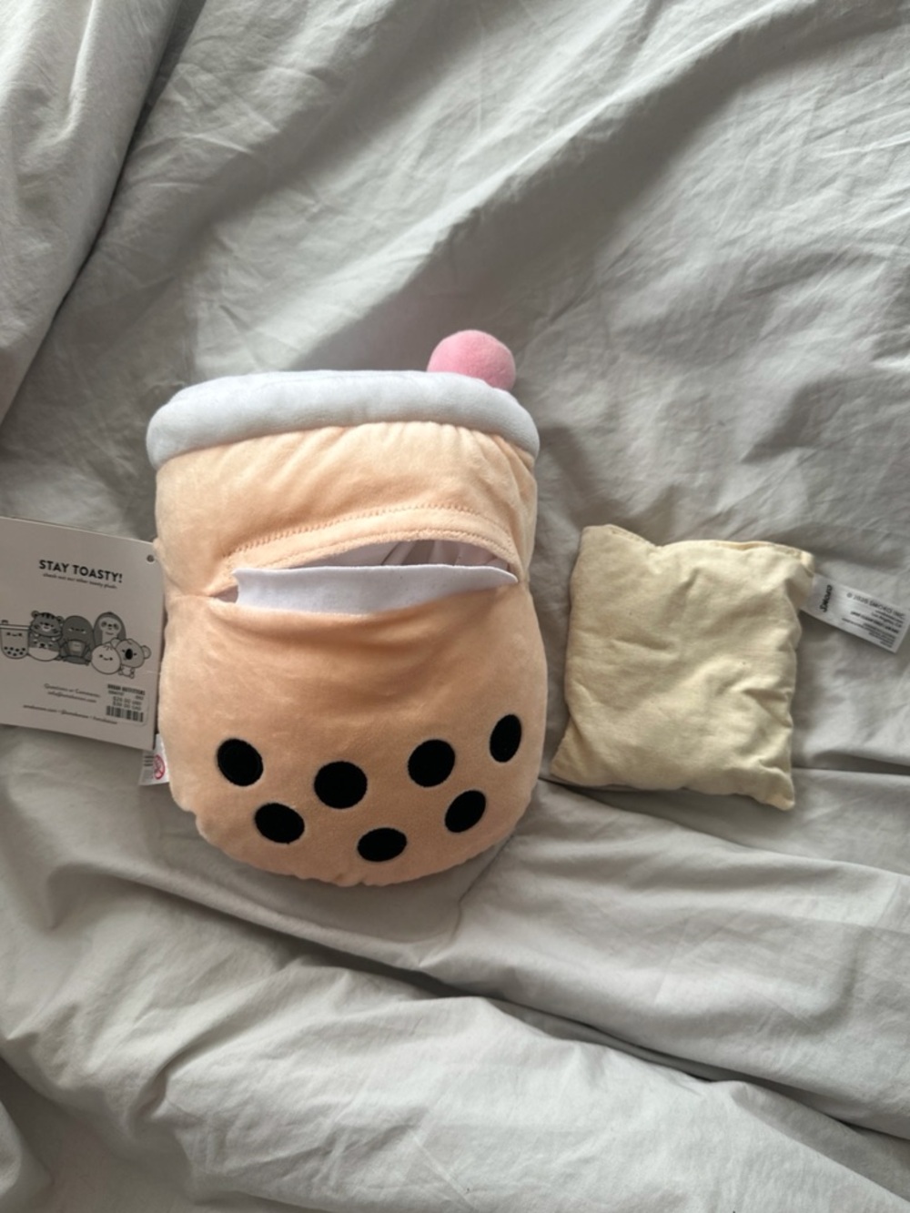 SMOKO Boba Plush w/ Heatable Pouch NWT - Picture 4 of 5